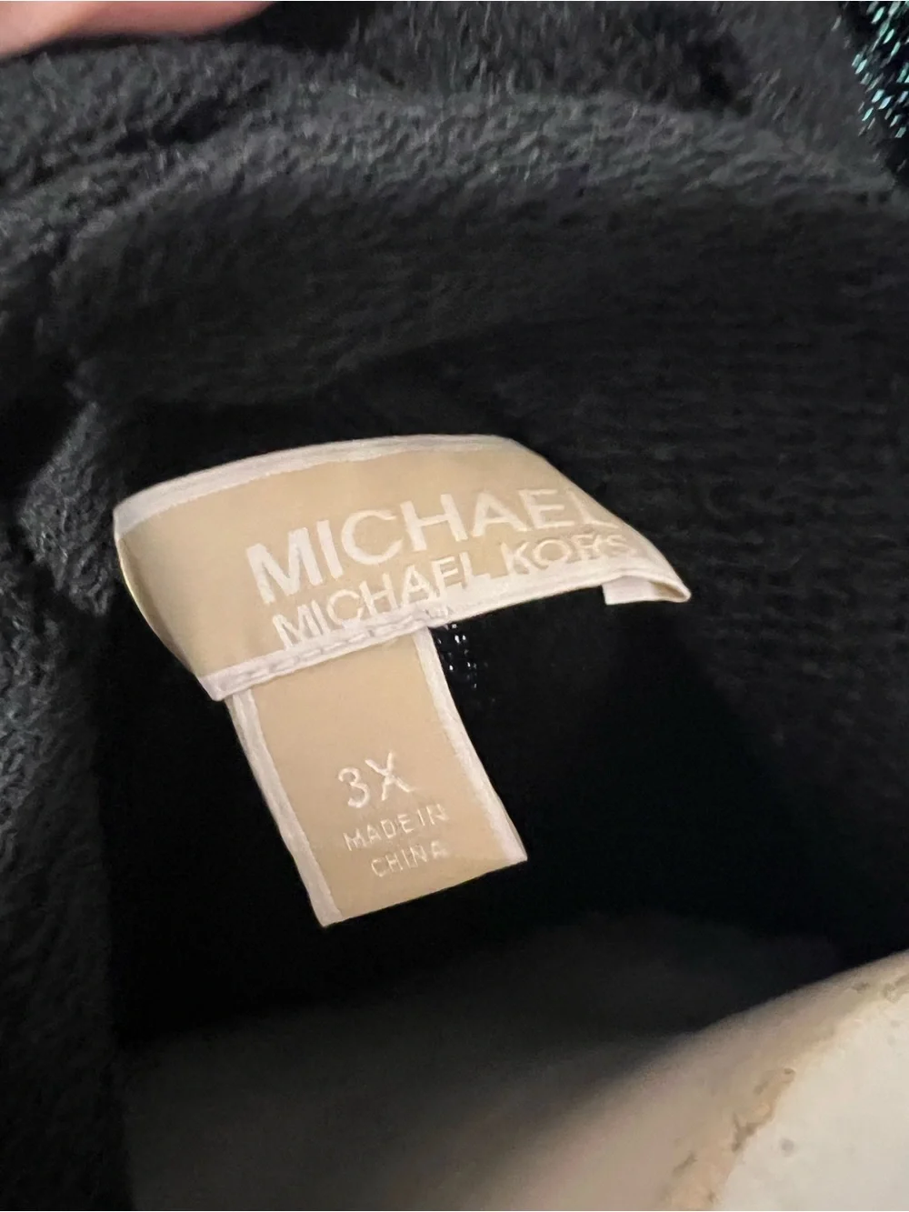 Michael Kors Black Hoodie with Branded Tag